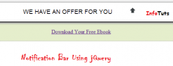 Easily Create Notification Bar For Website Using jQuery